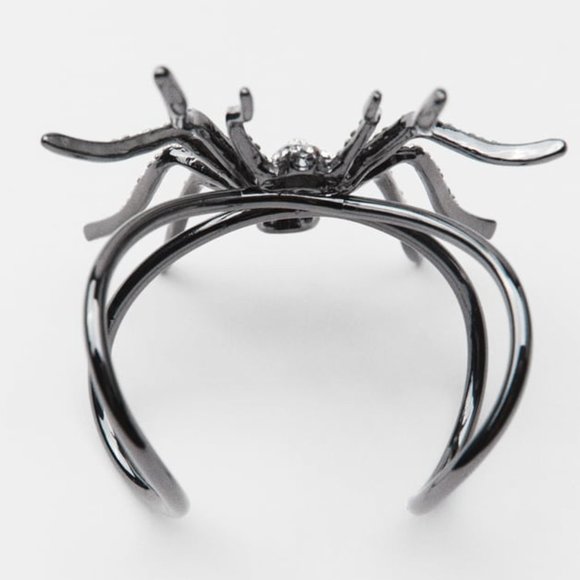 BLOGGER'S FAVE! Zara Spider Rhinestone Bracelet NWT - Picture 9 of 9